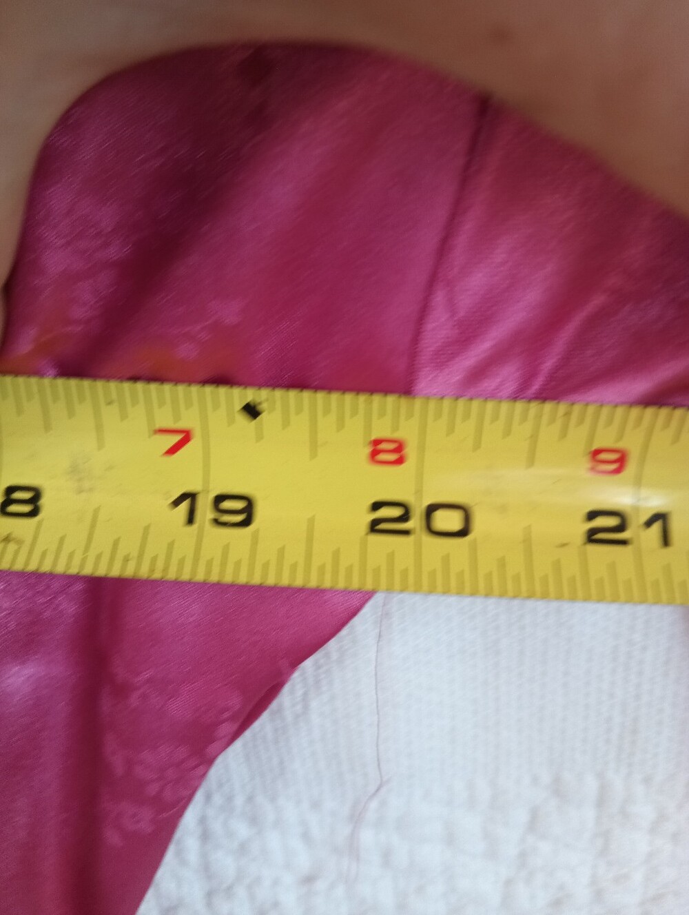 Vintage Pink Peplum Long-Sleeve Midi Dress Satin Floral 80s Barbie Girl OOAK 10 - Picture 14 of 16